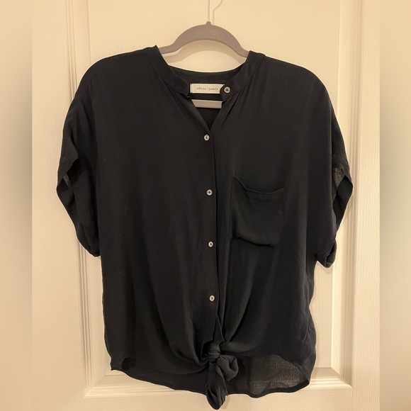 Black Silk Blouse - Picture 1 of 1